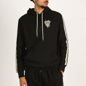 CROOKS & CASTLES MEDUSA SML CORE LOGO PULLOVER - size large - NWT